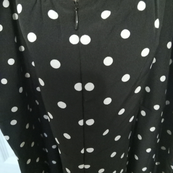 Shein Curve Women's 1XL Long Jumpsuit Polka Dot Spaghetti Straps Zipper … - Picture 7 of 10